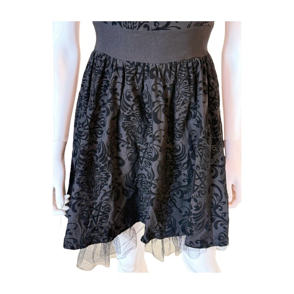 Killstar Gothic Lace-Up Mini Dress – XS – Like New - Picture 5 of 9